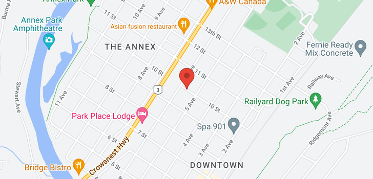 map of 1161 10TH Avenue